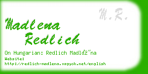 madlena redlich business card